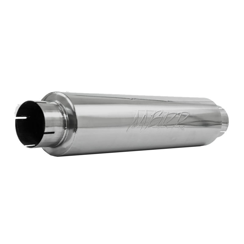 MBRP Universal Quiet Tone Muffler 4in Inlet/Outlet 24in Body 6in Dia 30in Overall T409-tuningsupply.com