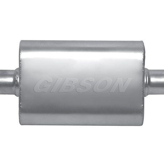 Gibson MWA 2.5in. Offset/ 2.5in. Center 14in. Oval Muffler-tuningsupply.com