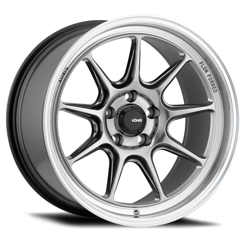 Konig Countergram 18x8.5 5x112 ET43 Hyper Chrome / Machined Lip-tuningsupply.com