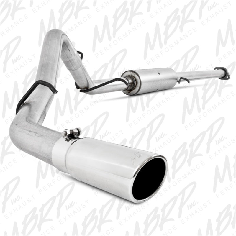 MBRP 2007-2008 Chev/GMC 1500 (Next Gen.) CC EC 66 bed 4.8/5.3L Cat Back Single Side-tuningsupply.com