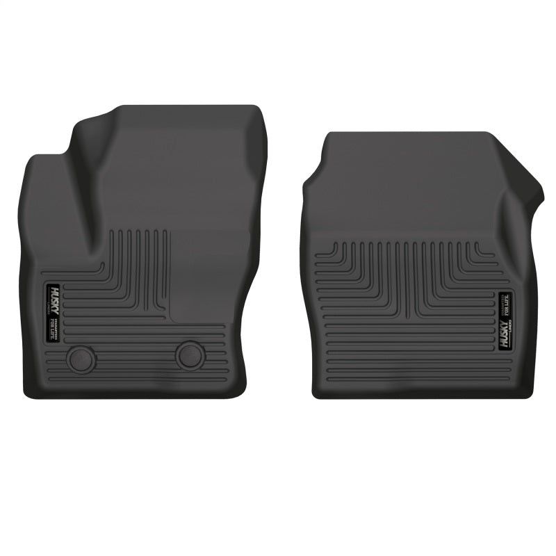 Husky Liners 20-22 Ford Transit Connect WeatherBeater Black Front Floor Liners-tuningsupply.com