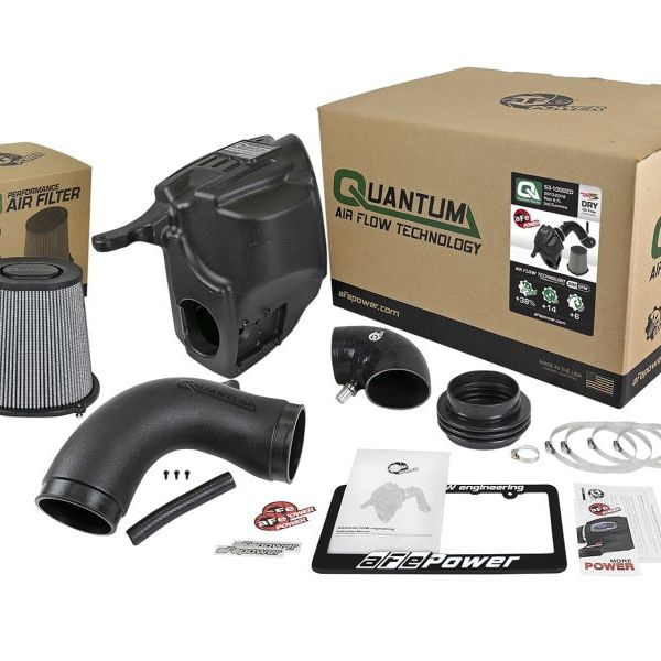 aFe Quantum Pro DRY S Cold Air Intake System 13-18 Dodge Cummins L6-6.7L - Dry-tuningsupply.com