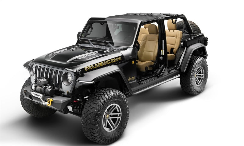 Bushwacker Jeep Wrangler JL Trail Armor Rocker Panel and Sill Plate Cover- Black-tuningsupply.com