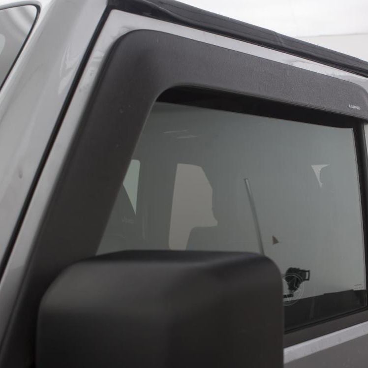 AVS 07-18 Jeep Wrangler (2 Door Only) Ventvisor Low Profile Window Deflectors 2pc - Matte Black-tuningsupply.com