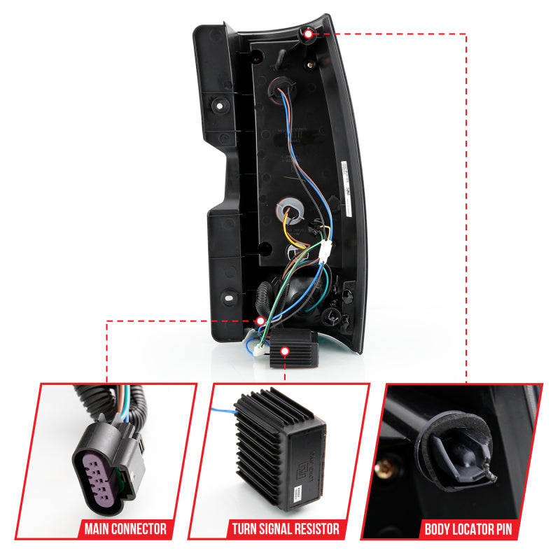 

ANZO 311322 - ANZ311322 - ANZO 2007-2014 Chevy Tahoe LED Taillight Plank Style Black w/Smoke Lens - Shipped in Europe - Tuningsupply.com
