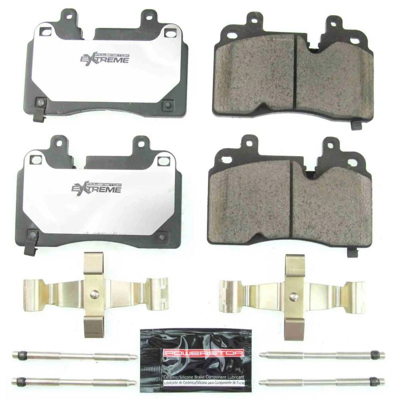 Power Stop 2020 Chevrolet Corvette Front Z26 Extreme Street Brake Pads w/Hardware-tuningsupply.com