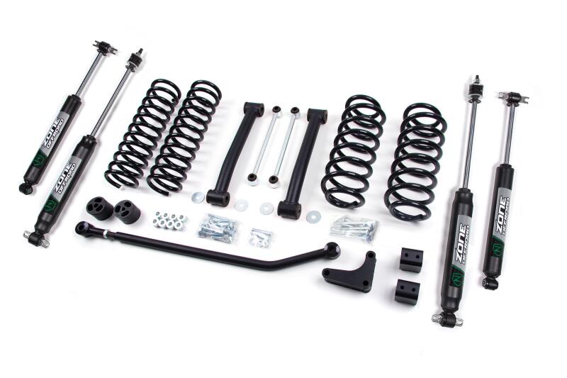 

Zone Offroad ZONJ17N - ZORZONJ17N - Zone Offroad 99-04 Jeep WJ 4in Suspension System - Shipped in Europe - Tuningsupply.com
