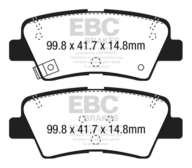 
  

EBC DP42188R - EBCDP42188R - EBC 12+ Hyundai Elantra GT 2 Yellowstuff Rear Brake Pads - Shipped in Europe - Tuningsupply.com

