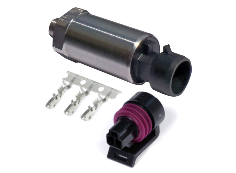 Haltech 150 PSI Motorsport (SS Diaphragm) Fuel/Oil/Wastegate 1/8 NPT Pressure Sensor (Incl Plug/Pin)-tuningsupply.com