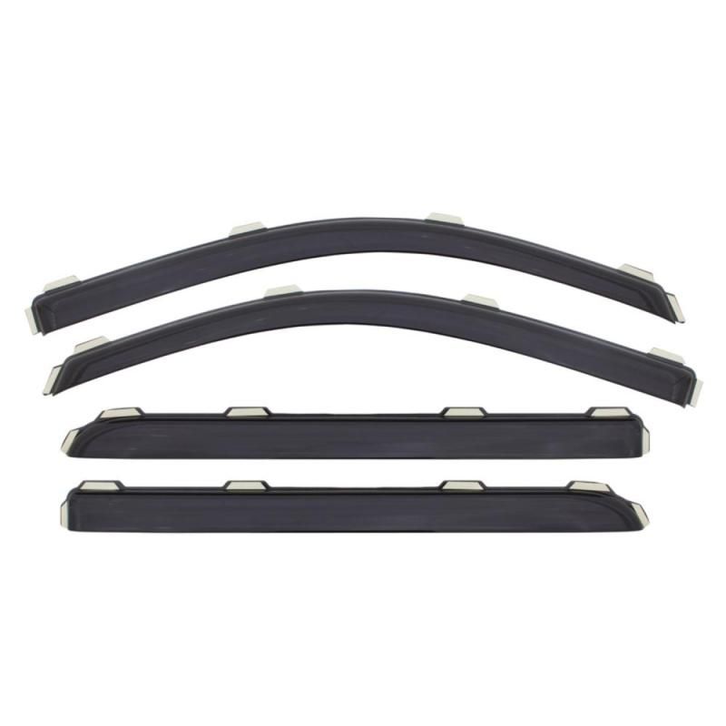 AVS 16-18 Kia Optima (Excl. Hybrid Models) Ventvisor Front & Rear Window Deflectors 4pc - Smoke-tuningsupply.com