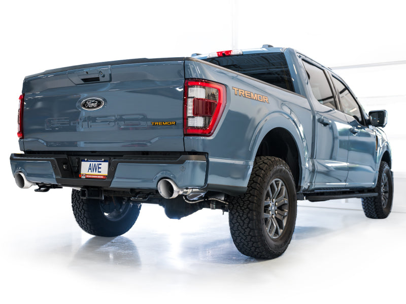 

AWE Tuning 3015-32402 - AWE3015-32402 - AWE Tuning 2021+ Ford F150 Tremor w/ Bumper Cutouts 0FG Resonated Cat-Back w/ Chrome Silver Tips - Shipped in Europe - Tuningsupply.com

