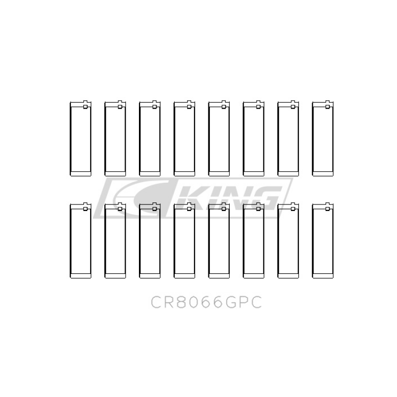 
    

King Engine Bearings CR8066GPC - KINGCR8066GPC - King Engine Bearings 08-13 BMW M3 S65B40 Coated & Graded Connecting Rod Bearing Set - Shipped in Europe - Tuningsupply.com

  