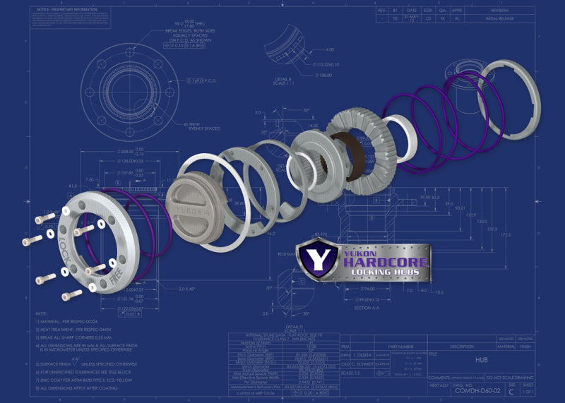 

Yukon Gear & Axle YHC70003 - YUKYHC70003 - Yukon Gear Hardcore Locking Hub Set For Dana 60 / 30 Spline. 75-93 Dodge / 77-91 GM / 78-97 Ford - Shipped in Europe - Tuningsupply.com
