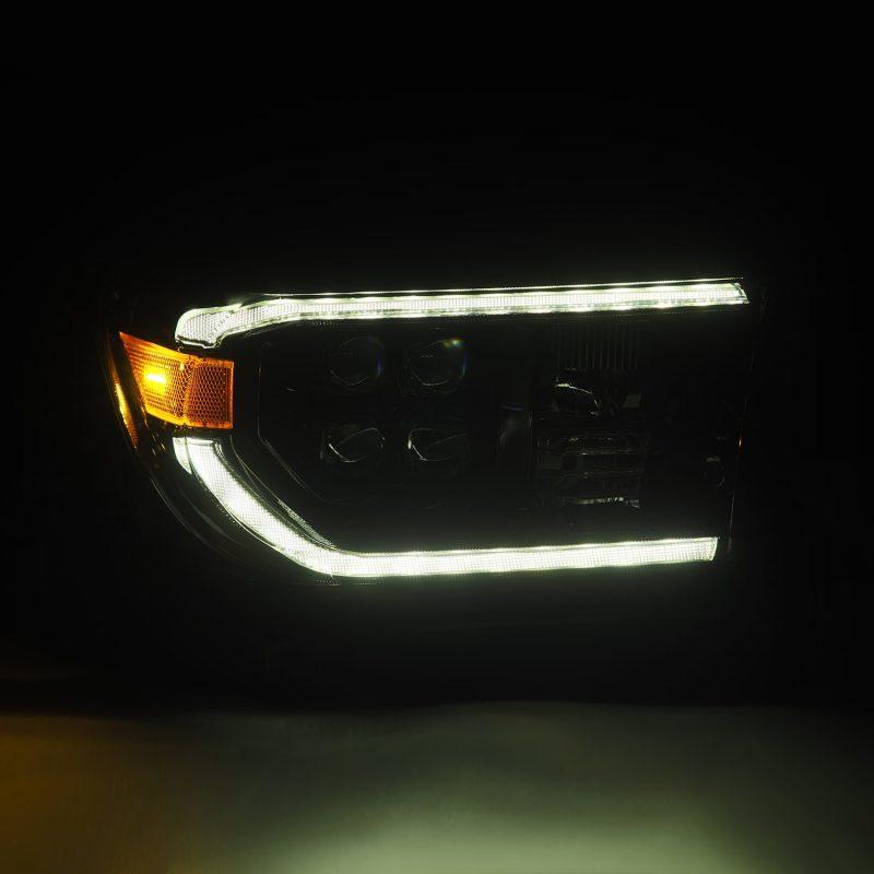 AlphaRex 07-13 Toyota Tundra NOVA LED Proj Headlights Alpha-Black w/Activ Light/Seq Signal/DRL-tuningsupply.com