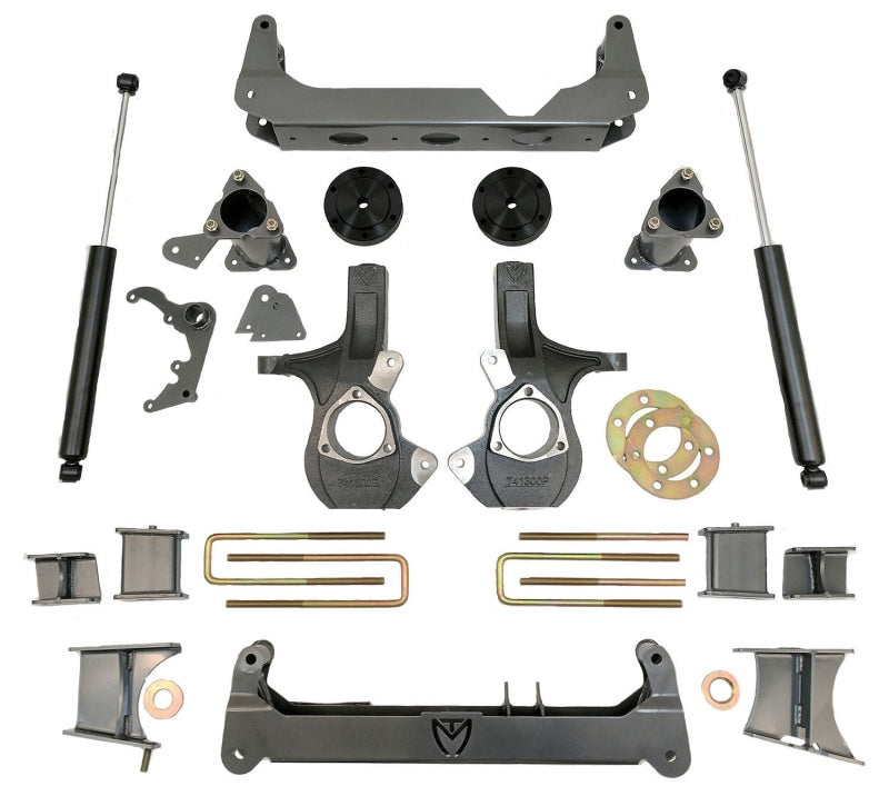 
  

Maxtrac  - MXTK941570 - MaxTrac 14-16 GM K1500 4WD w/Cast Steel Susp. (Non Magneride) 7in/7in MaxPro Spindle Lift Kit - Shipped in Europe - Tuningsupply.com

