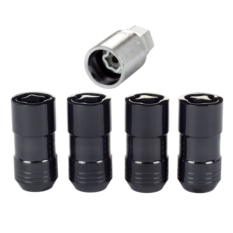 McGard Wheel Lock Nut Set - 4pk. (Cone Seat) M14X1.5 / 21mm & 22mm Dual Hex / 1.965in. L - Black-Lug Nuts-McGard-MCG24220-SMINKpower Performance Parts