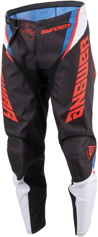 Answer 25 Syncron Envenom Pants Red/White/Blue Size - 32-tuningsupply.com