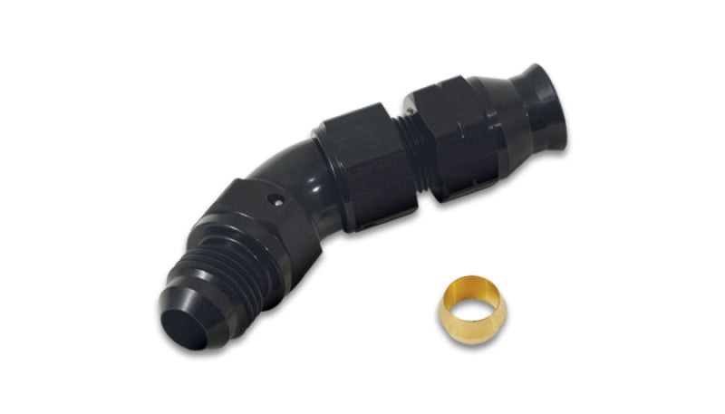 

Vibrant 16575 - VIB16575 - Vibrant 45 Degree 5/16in Tube to Male -6AN Flare Adapter w/ Olive Inserts - Shipped in Europe - Tuningsupply.com
