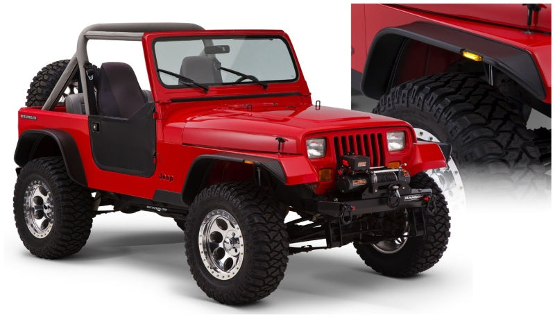 
  

Bushwacker  - BUS10924-07 - Bushwacker 87-95 Jeep Wrangler Flat Style Flares 4pc Excludes Renegade - Black - Shipped in Europe - Tuningsupply.com

