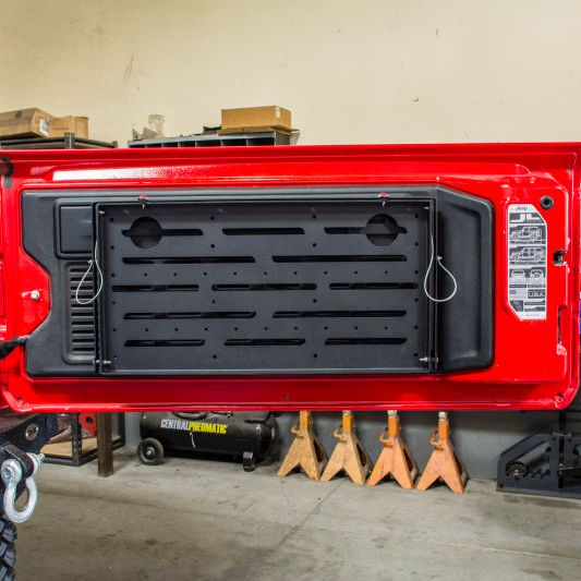 DV8 Jeep JL Tailgate Mounted Table (Trail Table) - Black-tuningsupply.com