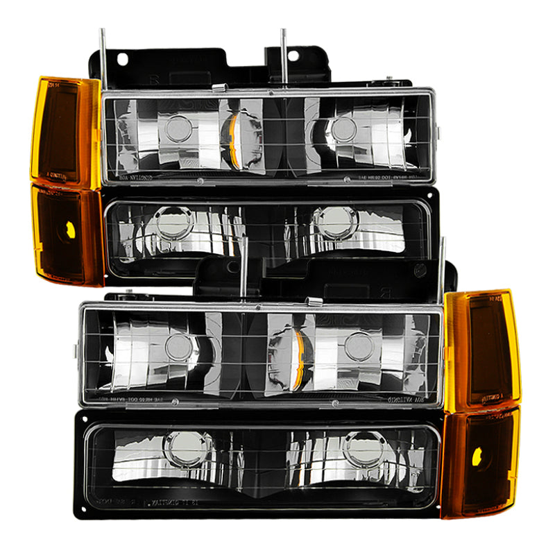 
  

SPYDER 9034442 - SPY9034442 - xTune GMC Yukon 94-99 Headlights w/ Corner & Parking Lights 8pcs Sets -Black HD-JH-GCK94-AM-BK-SET - Shipped in Europe - Tuningsupply.com

