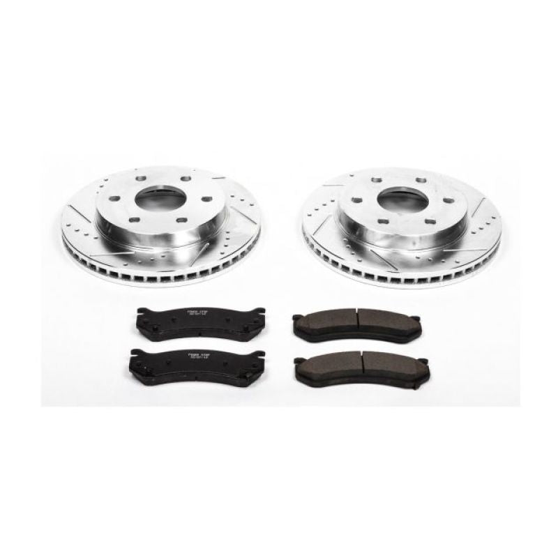 Power Stop 02-06 Cadillac Escalade Front Z23 Evolution Sport Brake Kit-tuningsupply.com