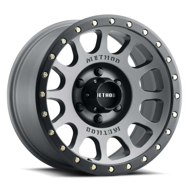 Method MR305 NV 16x8 / 0mm Offset / 6x5.5 BP / 108mm CB / Titanium - Matte Black Lip-tuningsupply.com