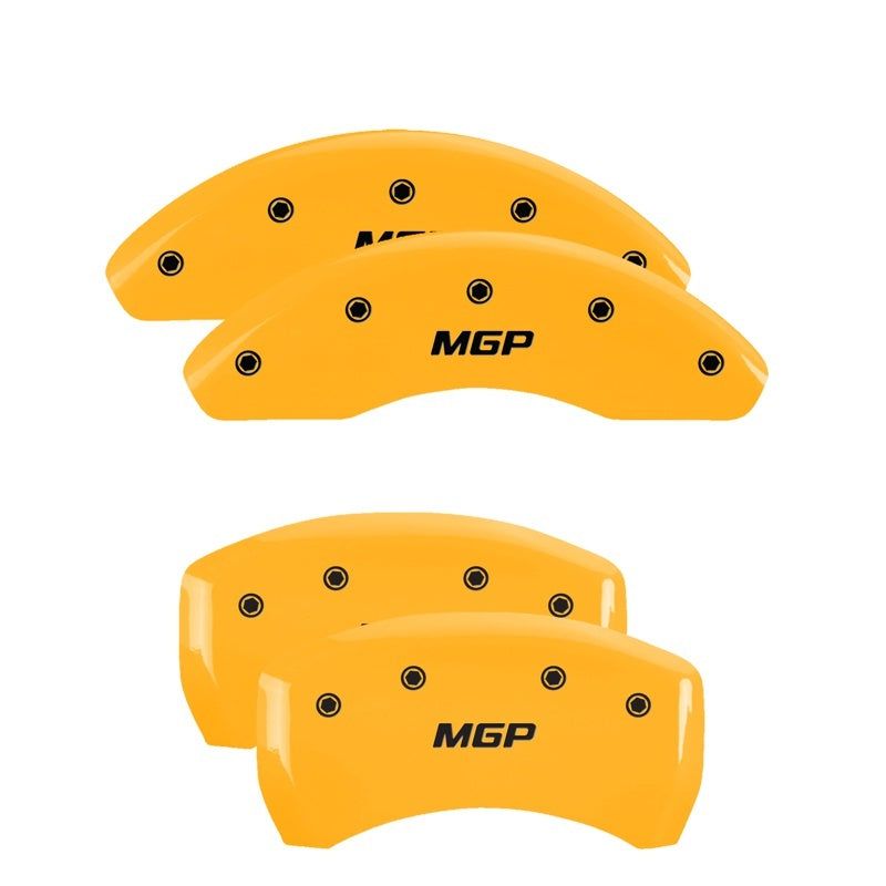 MGP 4 Caliper Covers Engraved Front & Rear MGP Red finish silver ch-tuningsupply.com