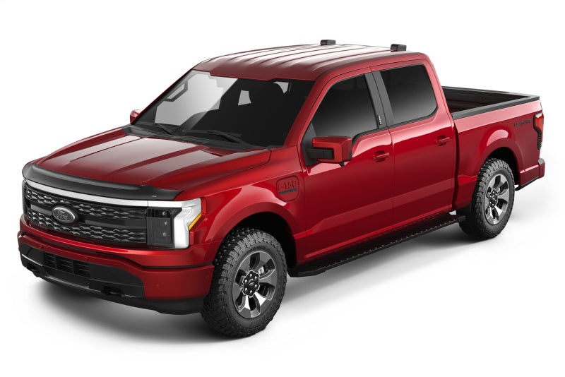 AVS  23-24 Ford F-150 Lightning Aeroskin Low Profile Acrylic Hood Shield - Smoke-tuningsupply.com