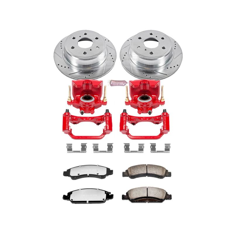 

PowerStop KC6562-36 - PSBKC6562-36 - Power Stop 15-19 Cadillac Escalade Rear Z36 Truck & Tow Brake Kit w/Calipers - Shipped in Europe - Tuningsupply.com
