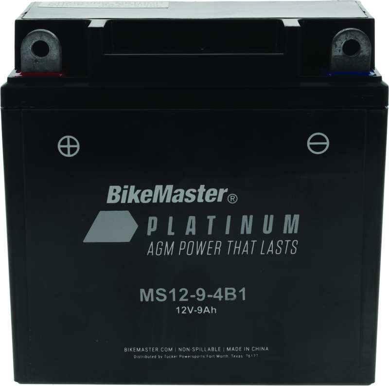 BikeMaster AGM Battery - MS12-9-4B1-tuningsupply.com