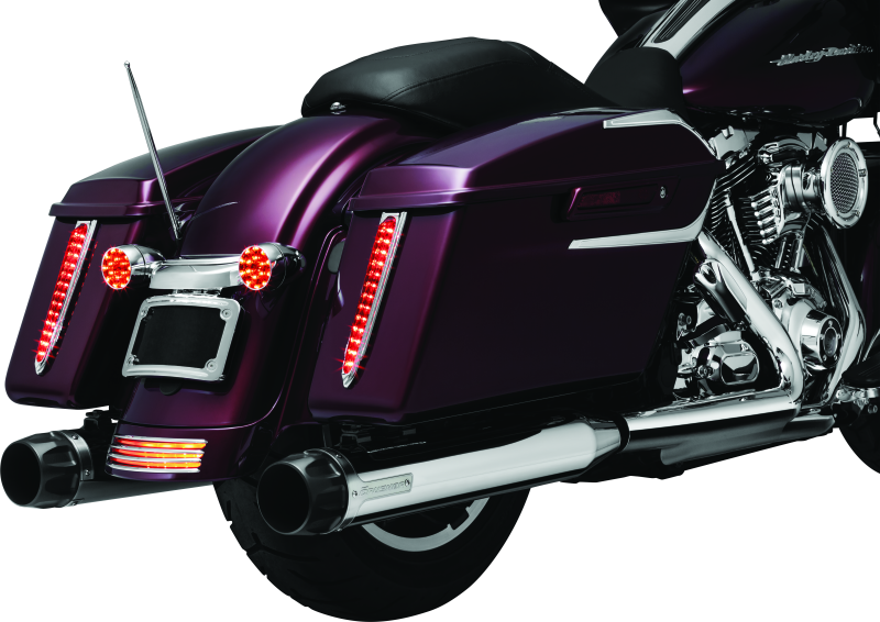 Kuryakyn Rear Fender Accents FLHX & FLTR Models Chrome-tuningsupply.com