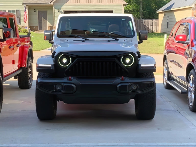 Oracle Oculus Bi-LED Projector Headlights for Jeep JL/Gladiator JT - Matte Blk - 5500K SEE WARRANTY-tuningsupply.com