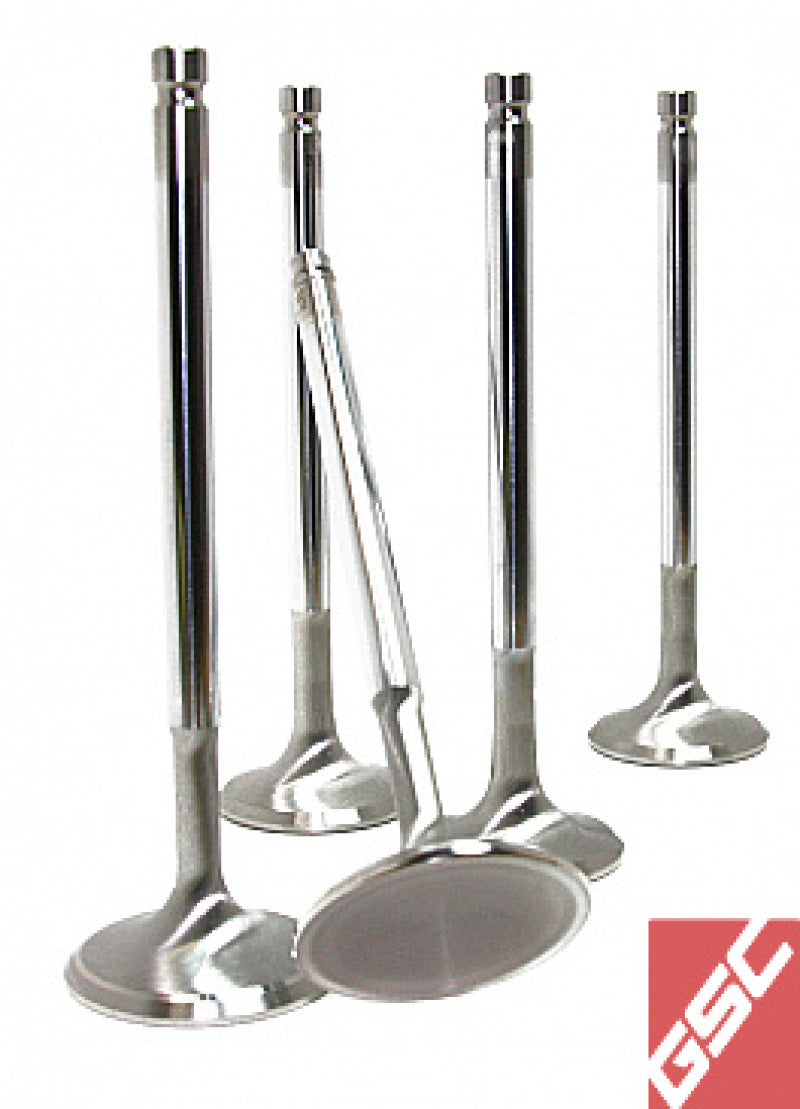 GSC P-D Subaru EJ205/EJ207/EJ257 Chrome Polished Super Alloy Exhaust Valve - 32mm Head - Set of 50-tuningsupply.com