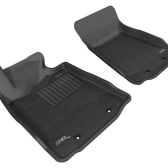 3D MAXpider 2009-2019 Nissan 370Z Kagu 1st Row Floormat - Black-tuningsupply.com