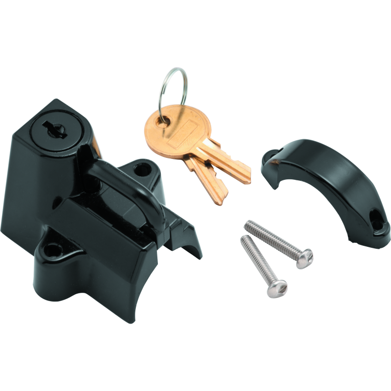 Bikers Choice Black Motorcycle Helmet Lock Fits 7/8 - 1 1/4 Tubing-tuningsupply.com