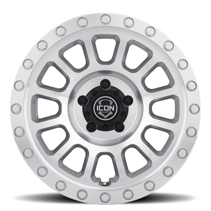 

ICON 8017856350SM - ICO8017856350SM - ICON Hulse 17 X 8.5 6 X 135 6mm Offset 5in BS Silver Machined - Shipped in Europe - Tuningsupply.com
