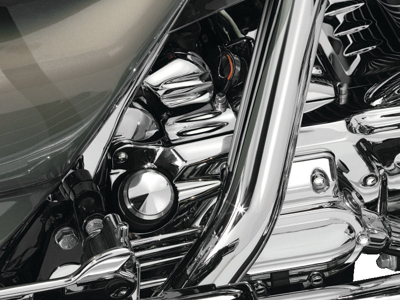 Kuryakyn Oil Filler Spout Cover 93-06 Touring Models Chrome-tuningsupply.com