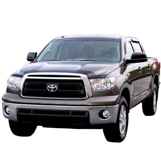 AVS 07-18 Toyota Tundra Crewmax Ventvisor Outside Mount Window Deflectors 4pc - Smoke-tuningsupply.com