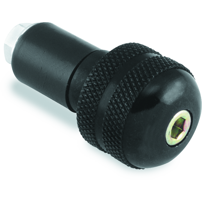 BikeMaster Anti-Vibration Bar Ends - 1in - Black-tuningsupply.com