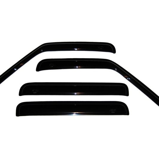 AVS 01-05 Chevy S10 Crew Cab Ventvisor Outside Mount Window Deflectors 4pc - Smoke-tuningsupply.com