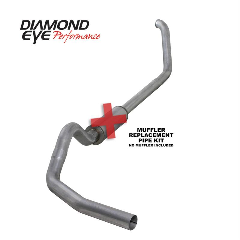 

Diamond Eye Performance  - DEPK4319A-RP - Diamond Eye 00-03 Ford F250/F350 7.3L 4in Turbo-Back Single Aluminized Muffler Replacement Pipe - Shipped in Europe - Tuningsupply.com
