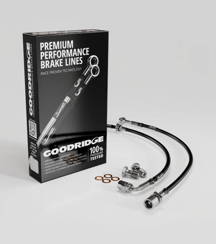 Goodridge 92-98 Toyota Supra Stainless Steel Front Brake Lines-tuningsupply.com