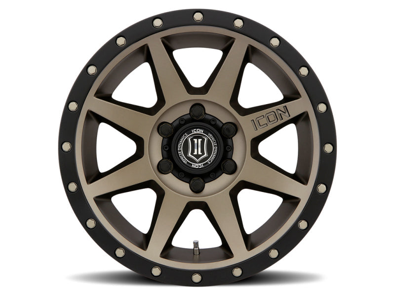 ICON Rebound 18x9 6x5.5 25mm Offset 6in BS 95.1mm Bore Bronze Wheel-tuningsupply.com