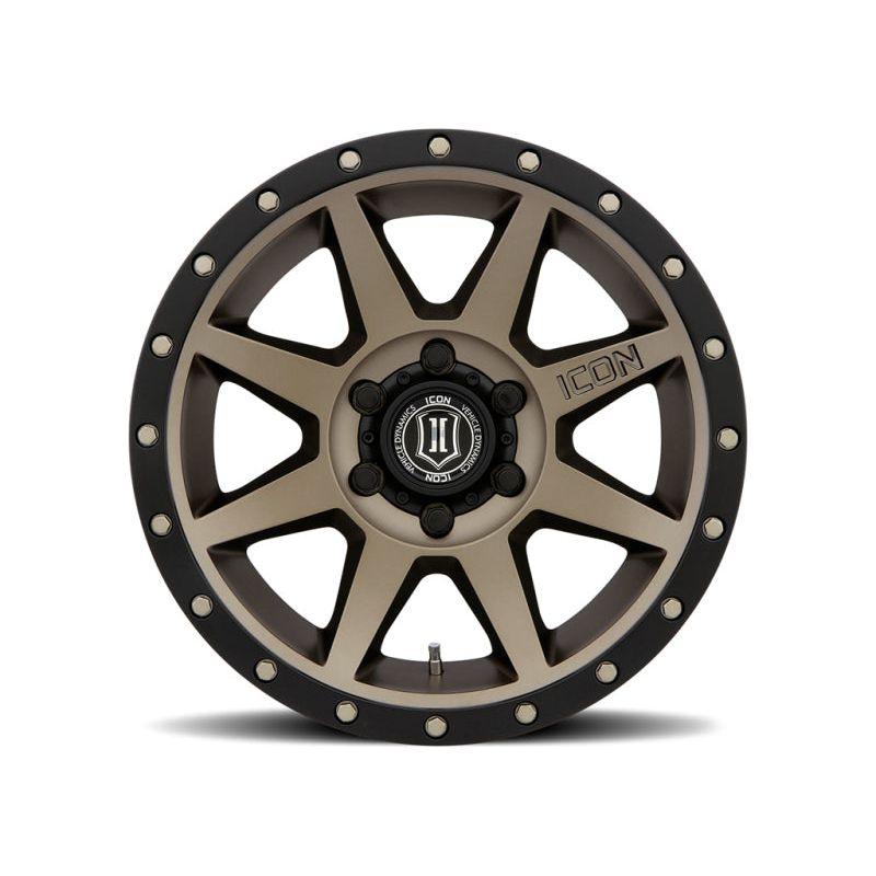 ICON Rebound 17x8.5 6x5.5 25mm Offset 5.75in BS 95.1mm Bore Bronze Wheel-tuningsupply.com