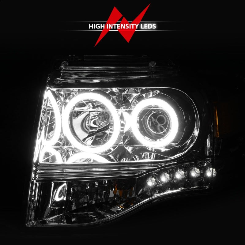 

ANZO 111114 - ANZ111114 - ANZO 2007-2014 Ford Expedition Projector Headlights Chrome - Shipped in Europe - Tuningsupply.com
