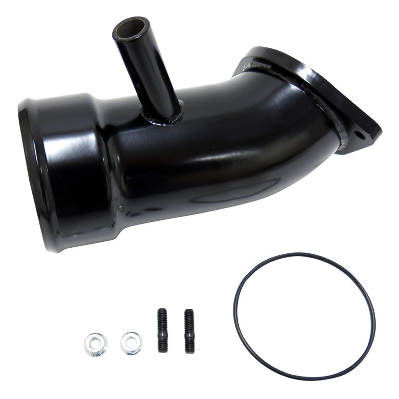 Wehrli 17-19 Chevrolet 6.6L L5P Duramax 3.5in Intake Horn w/PCV Port - Gloss Black-Air Intake Components-Wehrli-WCFWCF100721-GB-SMINKpower Performance Parts