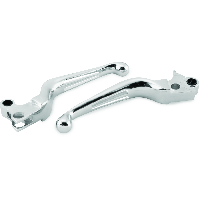 Bikers Choice 96-16 BigTwin 96-03 XL Chrome Slotted Lever Set Cable Clutch Only-tuningsupply.com