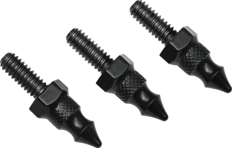 Kuryakyn Windshield Mount Spikes 1/4-20X5/8in 96-13 FLH Touring Black