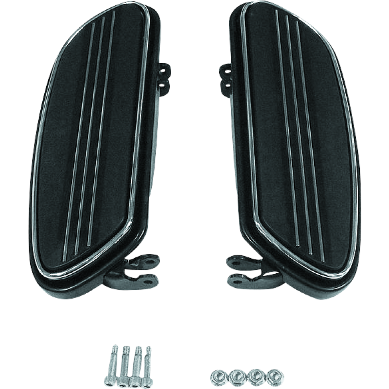 Bikers Choice 86-Up FLH FLT Black Extended Floorboard Kit-tuningsupply.com